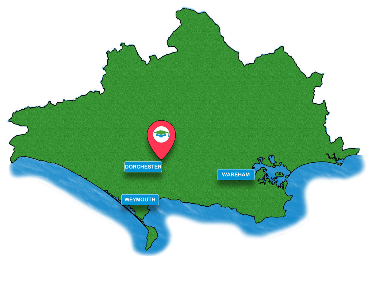 School trip Isle of Wight location map for Maiden Castle